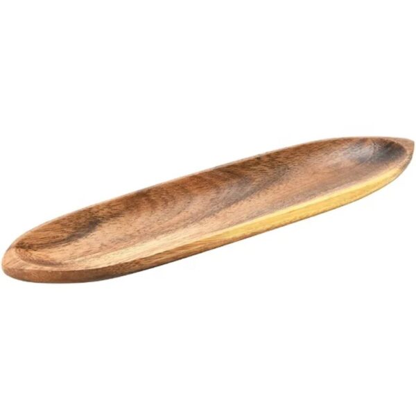 Hand-Carved Wooden Dough Bowl Tray