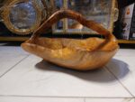 Hand-Carved Big Artisan Wood Basket