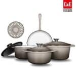 Professional 4-Piece Enameled Cast Iron Set