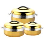 3-Piece Luxurious Food Warmer Set