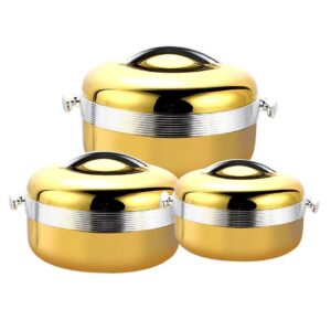3-Piece Luxurious Food Warmer Set