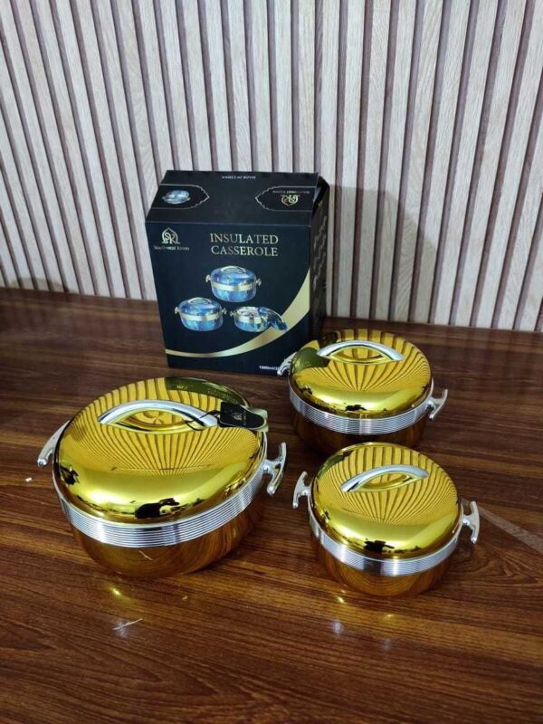 3-Piece Luxurious Food Warmer Set