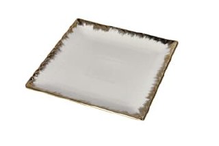 2pcs Square Ceramic Plate Set