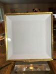 2pcs Gold Professional Square Ceramic Plate Set