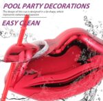 Red Lips Novelty Cocktail Tumbler with Straw
