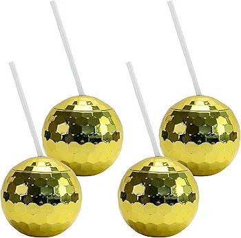 Disco Ball Tumbler with Lid and Straw