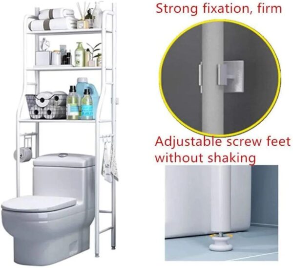 Professional 3-Tier Over-the-Toilet Multifunctional Storage Rack