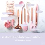 Rose Gold & Silicone 10-Piece Culinary Utensil Set
