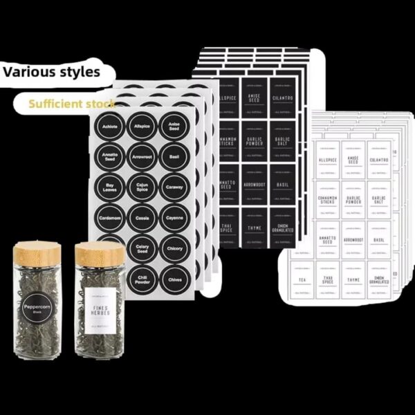 Water-Resistant Spice Rack Label Suite