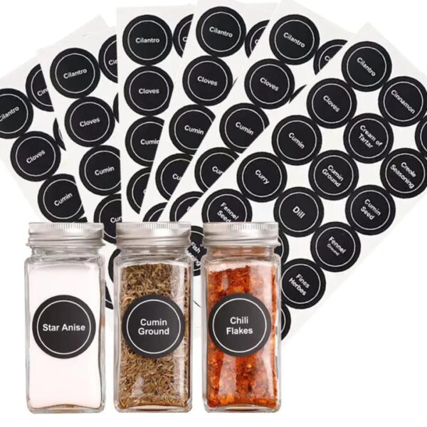 Water-Resistant Spice Rack Label Suite