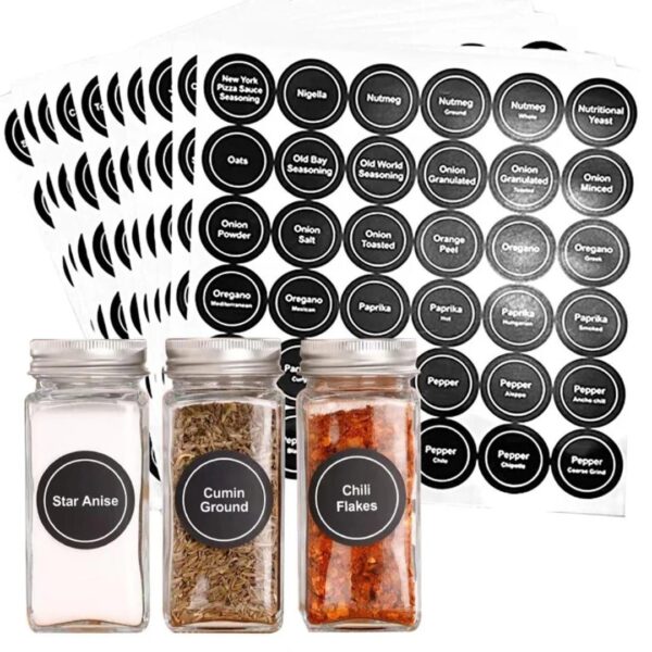 Water-Resistant Spice Rack Label Suite