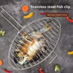 Stainless Steel Folding Fish Grill Basket & Lockable Clamp