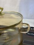 3.5L High-Borosilicate Amber Culinary Pot