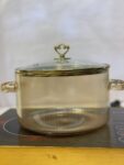 3.5L High-Borosilicate Amber Culinary Pot