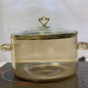 3.5L High-Borosilicate Amber Culinary Pot