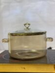 3.5L High-Borosilicate Amber Culinary Pot