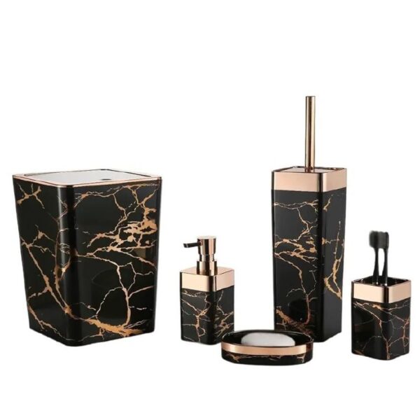 6-Piece Luxurious Bathroom Accessory Set