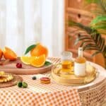 2-Piece Round Bamboo Serving Tray Set