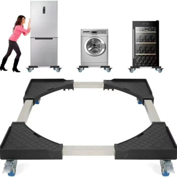 Heavy-Duty Adjustable Appliance Stand with 360° Wheels