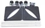 Heavy-Duty Adjustable Appliance Stand with 360° Wheels