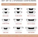 12-Piece Airtight Borosilicate Glass Storage Set