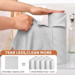 Reusable Microfiber Cleaning Napkin Roll