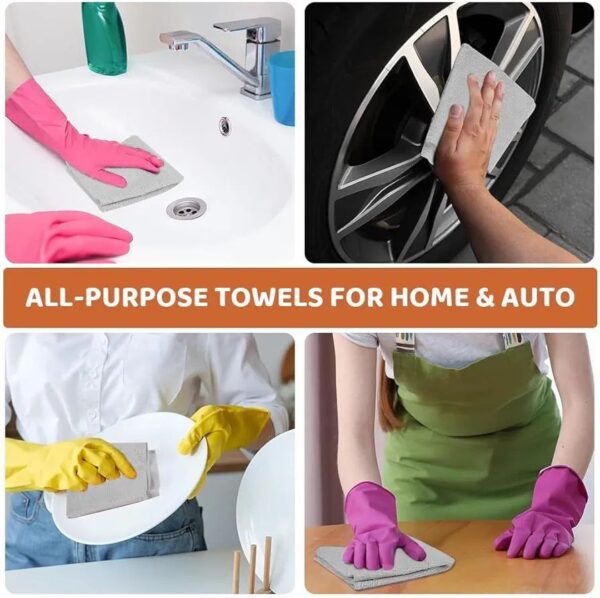 Reusable Microfiber Cleaning Napkin Roll