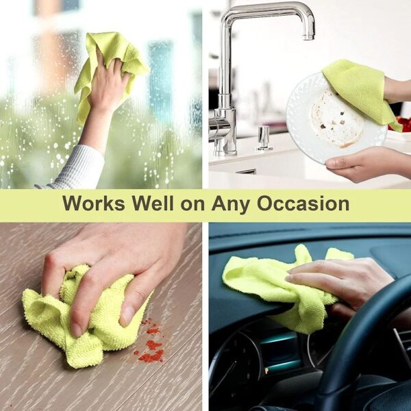 Reusable Microfiber Cleaning Napkin Roll