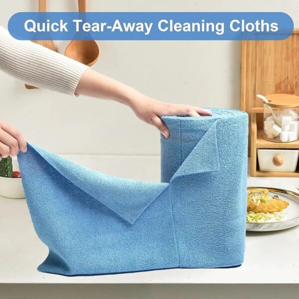 Reusable Microfiber Cleaning Napkin Roll
