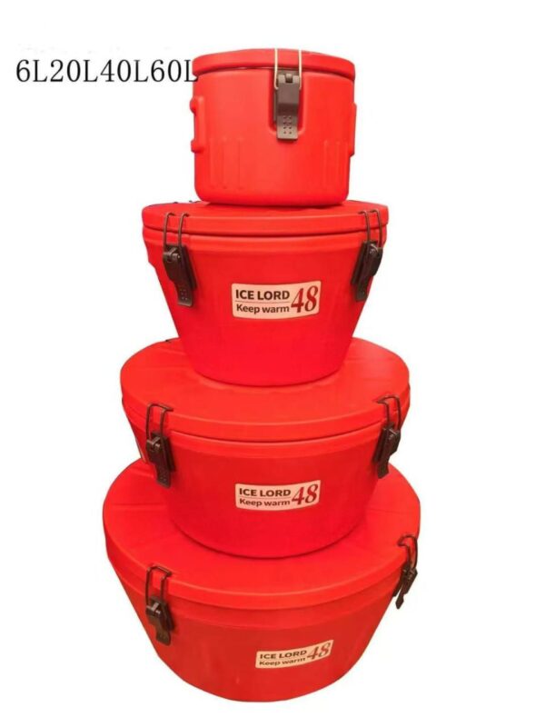 4-Piece Stacked Insulated Thermal Barrel & Food Warmer Suite