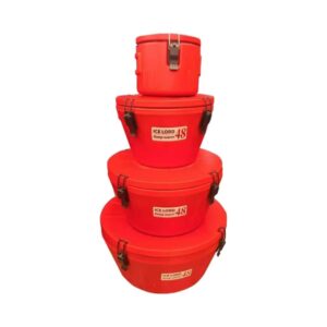 4-Piece Stacked Insulated Thermal Barrel & Food Warmer Suite