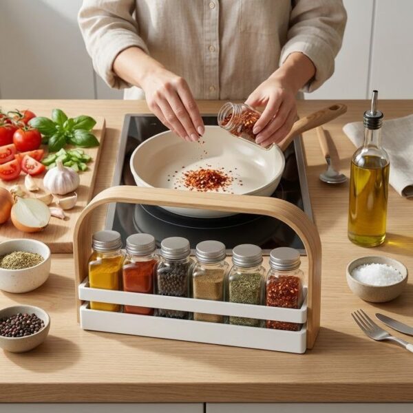 6-Piece Spice Rack Suite & Seasoning Organizer