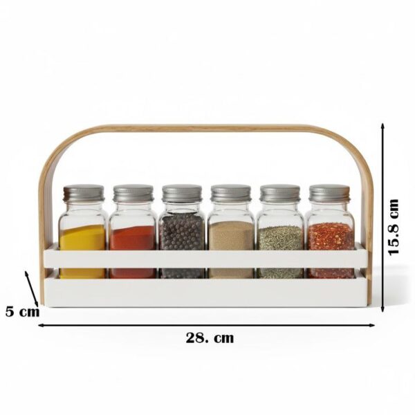 6-Piece Spice Rack Suite & Seasoning Organizer