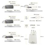 Lovello 5-Piece Designer Knife Block Set