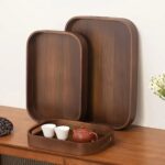 3-Piece Nested Wooden Serving Tray Suite