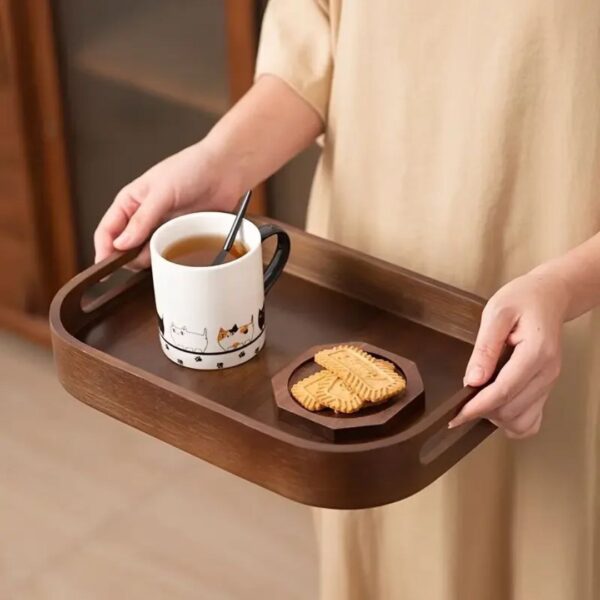 3-Piece Nested Wooden Serving Tray Suite