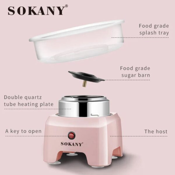 Sokany 500W Desktop Cotton Candy Maker