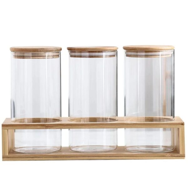 3-Piece Borosilicate Storage Canister Suite