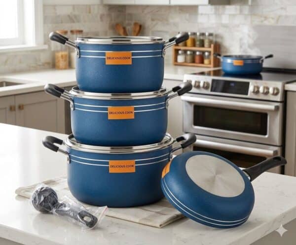 7-Piece Professional Granite Cookware Set