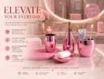 Premium 4-Piece Luxurious Ceramic Bathroom Accessories Set