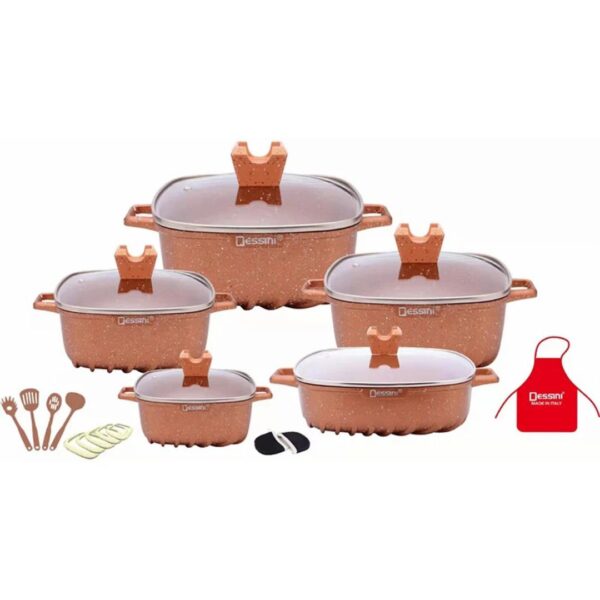 Dessini5-Piece Granite Non-Stick Cookware Set