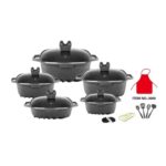Dessini5-Piece Granite Non-Stick Cookware Set